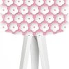 BPS Koncept Lampes De Chevet Enfant Lampe De Chevet Enfant Trépied Blanc Abat Jour Rose