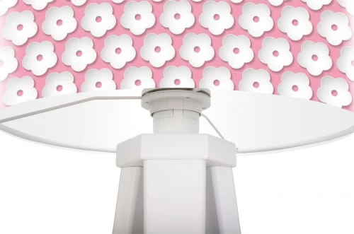 BPS Koncept Lampes De Chevet Enfant Lampe De Chevet Enfant Trépied Blanc Abat Jour Rose 2 BPS Koncept Lampes De Chevet Enfant Lampe De Chevet Enfant Trépied Blanc Abat Jour Rose – Image 2