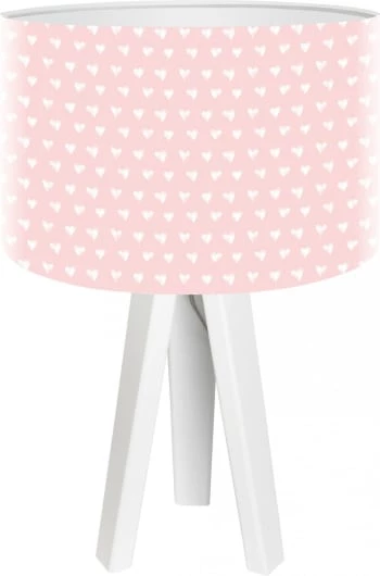 BPS Koncept Lampes De Chevet Enfant Lampe De Chevet Enfant Trépied Blanc Abat Jour Rose 4 BPS Koncept Lampes De Chevet Enfant Lampe De Chevet Enfant Trépied Blanc Abat Jour Rose – Image 4
