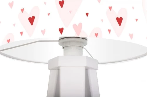 BPS Koncept Lampes De Chevet Enfant Lampe De Chevet Enfant Trépied Blanc Abat Jour Rose 2 BPS Koncept Lampes De Chevet Enfant Lampe De Chevet Enfant Trépied Blanc Abat Jour Rose – Image 2