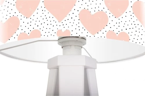 BPS Koncept Lampes De Chevet Enfant Lampe De Chevet Enfant Trépied Blanc Abat Jour Rose 2 BPS Koncept Lampes De Chevet Enfant Lampe De Chevet Enfant Trépied Blanc Abat Jour Rose – Image 2