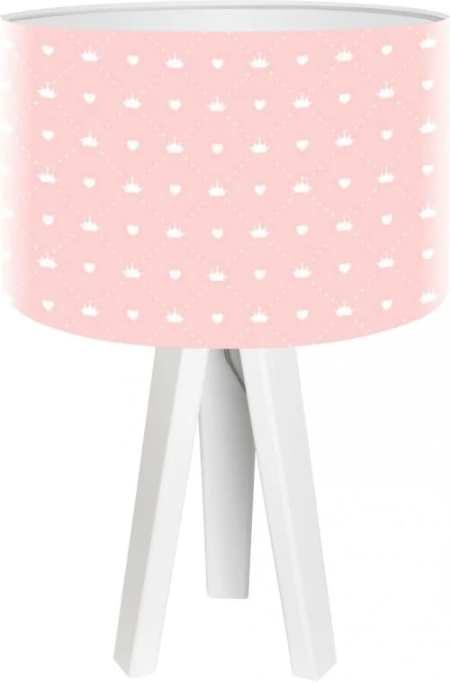 BPS Koncept Lampes De Chevet Enfant Lampe De Chevet Enfant Trépied Blanc Abat Jour Rose 1 BPS Koncept Lampes De Chevet Enfant Lampe De Chevet Enfant Trépied Blanc Abat Jour Rose