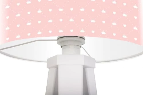 BPS Koncept Lampes De Chevet Enfant Lampe De Chevet Enfant Trépied Blanc Abat Jour Rose 2 BPS Koncept Lampes De Chevet Enfant Lampe De Chevet Enfant Trépied Blanc Abat Jour Rose – Image 2