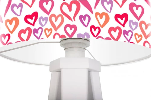 BPS Koncept Lampes De Chevet Enfant Lampe De Chevet Enfant Trépied Blanc Abat Jour Rose Et Violet 2 BPS Koncept Lampes De Chevet Enfant Lampe De Chevet Enfant Trépied Blanc Abat Jour Rose Et Violet – Image 2