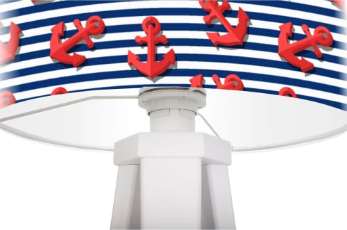 BPS Koncept Lampes De Chevet Enfant Lampe De Chevet Enfant Trépied Blanc Abat Jour Rouge Et Bleu 2 BPS Koncept Lampes De Chevet Enfant Lampe De Chevet Enfant Trépied Blanc Abat Jour Rouge Et Bleu – Image 2