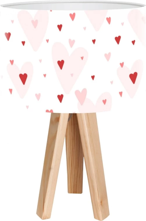 BPS Koncept Lampes De Chevet Enfant Lampe De Chevet Enfant Trépied Bois Abat Jour Blanc Et Rose 1 BPS Koncept Lampes De Chevet Enfant Lampe De Chevet Enfant Trépied Bois Abat Jour Blanc Et Rose