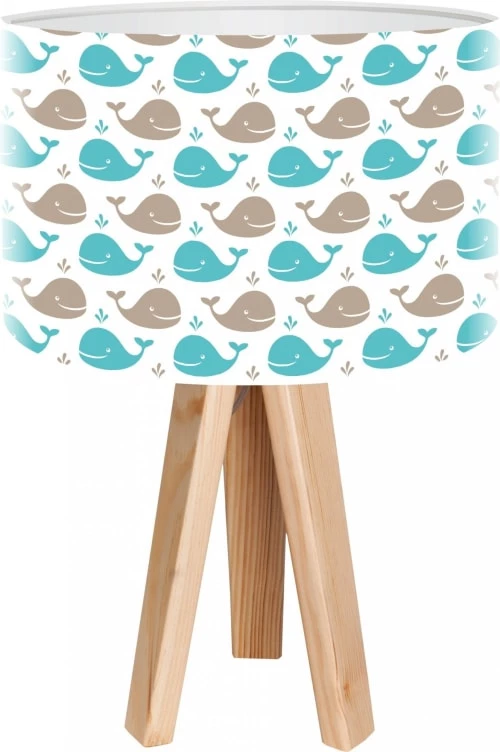 BPS Koncept Lampes De Chevet Enfant Lampe De Chevet Enfant Trépied Bois Abat Jour Gris Et Bleu 1 BPS Koncept Lampes De Chevet Enfant Lampe De Chevet Enfant Trépied Bois Abat Jour Gris Et Bleu