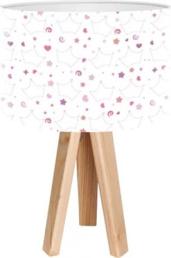 BPS Koncept Lampes De Chevet Enfant Lampe De Chevet Enfant Trépied Bois Abat Jour Multicolore -Luminaires enfant Soldes lampe de chevet enfant trepied bois abat jour multicolore 15