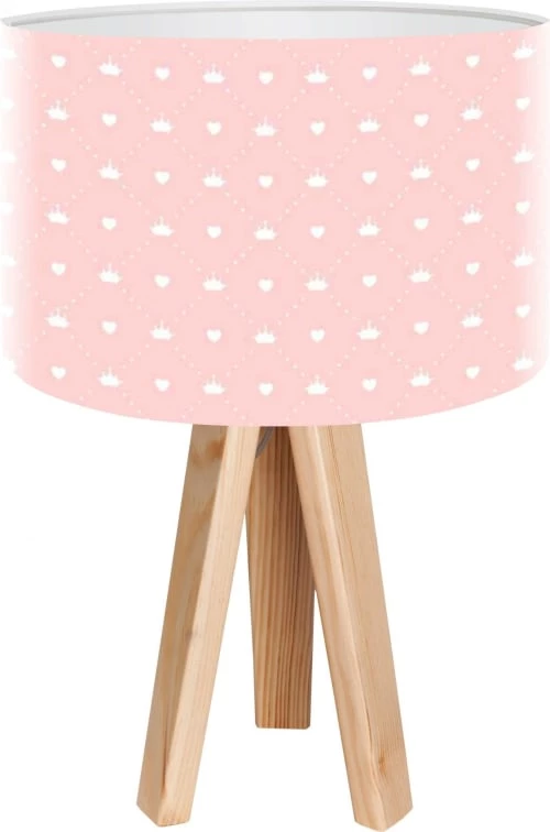 BPS Koncept Lampes De Chevet Enfant Lampe De Chevet Enfant Trépied Bois Clair Abat Jour Rose 1 BPS Koncept Lampes De Chevet Enfant Lampe De Chevet Enfant Trépied Bois Clair Abat Jour Rose