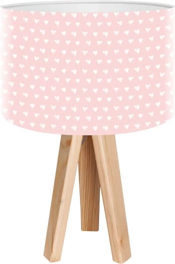BPS Koncept Lampes De Chevet Enfant Lampe De Chevet Enfant Trépied Blanc Abat Jour Rose 3 BPS Koncept Lampes De Chevet Enfant Lampe De Chevet Enfant Trépied Blanc Abat Jour Rose – Image 3