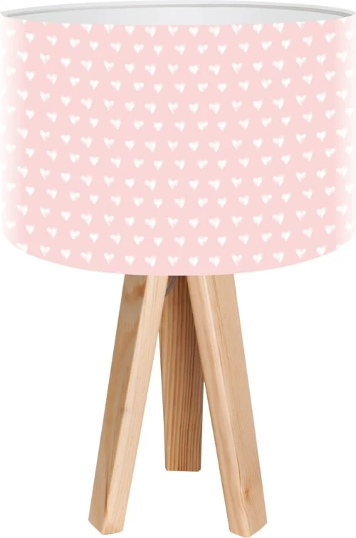 BPS Koncept Lampes De Chevet Enfant Lampe De Chevet Enfant Trépied Bois Clair Abat Jour Rose 1 BPS Koncept Lampes De Chevet Enfant Lampe De Chevet Enfant Trépied Bois Clair Abat Jour Rose