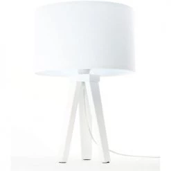 BPS Koncept Lampes De Chevet Enfant Lampe De Table Tissu Blanc 30x30x46cm -Luminaires enfant Soldes lampe de table tissu blanc 30x30x46cm 6