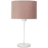 BPS Koncept Lampes De Chevet Enfant Lampe De Table Tissu Rose 26x26x44cm