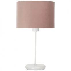 BPS Koncept Lampes De Chevet Enfant Lampe De Table Tissu Rose 26x26x44cm
