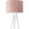 BPS Koncept Lampes De Chevet Enfant Lampe De Table Tissu Rose 30x30x46cm