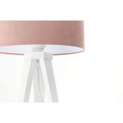 BPS Koncept Lampes De Chevet Enfant Lampe De Table Tissu Rose 30x30x46cm -Luminaires enfant Soldes lampe de table tissu rose 30x30x46cm 2