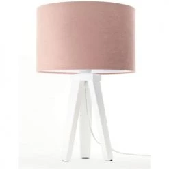 BPS Koncept Lampes De Chevet Enfant Lampe De Table Tissu Rose 30x30x46cm -Luminaires enfant Soldes lampe de table tissu rose 30x30x46cm 4