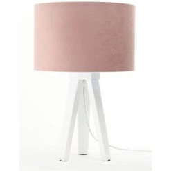 BPS Koncept Lampes De Chevet Enfant Lampe De Table Tissu Rose 30x30x46cm -Luminaires enfant Soldes lampe de table tissu rose 30x30x46cm 5