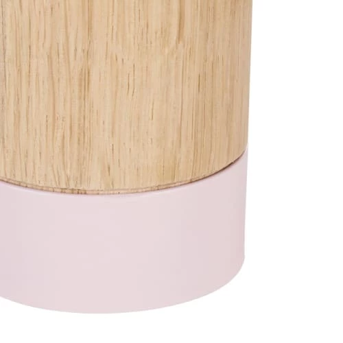 Maisons Du Monde Lampes De Chevet Enfant Lampe En Bois De Chêne Et Métal Mauve H28 2 Maisons Du Monde Lampes De Chevet Enfant Lampe En Bois De Chêne Et Métal Mauve H28 – Image 2
