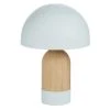 Maisons Du Monde Lampes De Chevet Enfant Lampe En Bois De Chêne Et Métal Vert D'eau H37