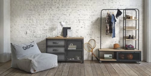 Maisons Du Monde Lampes De Chevet Enfant Lampe En Métal Blanc Et Hévéa 6 Maisons Du Monde Lampes De Chevet Enfant Lampe En Métal Blanc Et Hévéa – Image 6