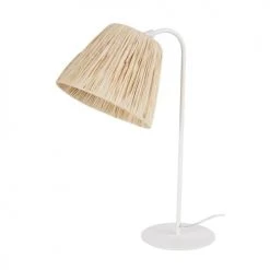 Maisons Du Monde Lampes De Chevet Enfant Lampe En Métal écru Abat-jour En Matière Naturelle H48