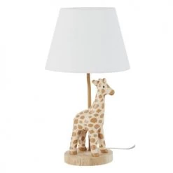 Maisons Du Monde Lampes De Chevet Enfant Lampe Figurine Girafe En Résine Et Abat-jour En Tissu Imprimé H41