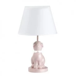 Maisons Du Monde Lampes De Chevet Enfant Lampe Lapin En Céramique Rose Abat-jour Blanc -Luminaires enfant Soldes lampe lapin en ceramique rose abat jour blanc 1000 9 38 182283 1
