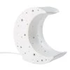 Maisons Du Monde Lampes De Chevet Enfant Lampe Lune En Porcelaine Ajourée Blanche