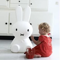 Mr Maria Lampes De Chevet Enfant Lampe Miffy L Pvc Blanc -Luminaires enfant Soldes lampe miffy l pvc blanc 3