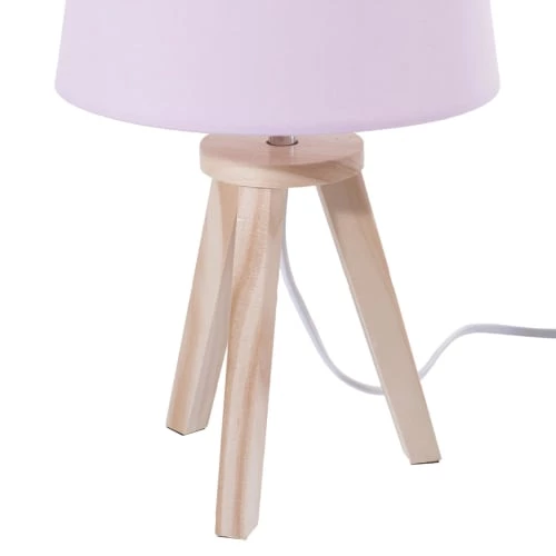 Decoratie Lampes De Chevet Enfant Lampe Scandinave 3 Pieds En Bois Rose 2 Decoratie Lampes De Chevet Enfant Lampe Scandinave 3 Pieds En Bois Rose – Image 2