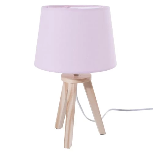 Decoratie Lampes De Chevet Enfant Lampe Scandinave 3 Pieds En Bois Rose 1 Decoratie Lampes De Chevet Enfant Lampe Scandinave 3 Pieds En Bois Rose