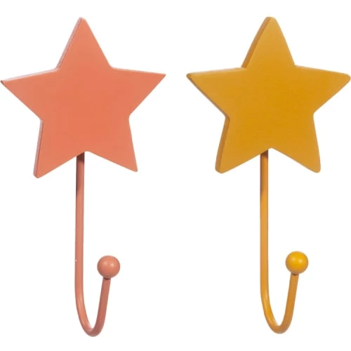 Sass & Belle Portemanteaux Et Patères Enfant Lot De 2 Patères Etoile 1 Sass & Belle Portemanteaux Et Patères Enfant Lot De 2 Patères Etoile