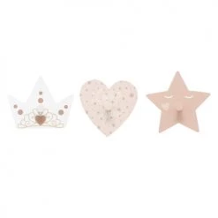 Decoratie Portemanteaux Et Patères Enfant Lot De 3 Patères Princesse