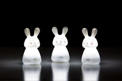 Olala Luminaires Enfant Lot De 3 Veilleuses Nomades Lapin Léo, Léni & Lila 3 Olala Luminaires Enfant Lot De 3 Veilleuses Nomades Lapin Léo, Léni & Lila – Image 3