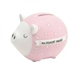 Amadeus Objets Déco Enfant Ma Première Tirelire Cochon Rose