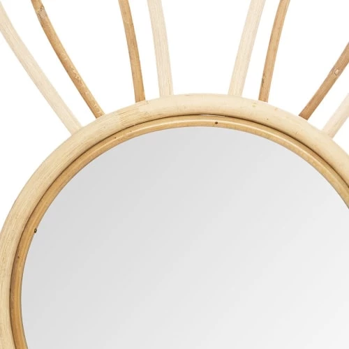Decoratie Miroirs Enfant Miroir Bambou D20cm 3 Decoratie Miroirs Enfant Miroir Bambou D20cm – Image 3