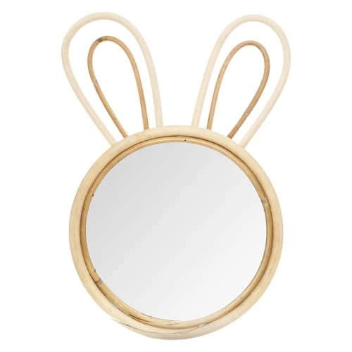 Decoratie Miroirs Enfant Miroir Bambou D20cm 1 Decoratie Miroirs Enfant Miroir Bambou D20cm