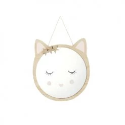 Maisons Du Monde Miroirs Enfant Miroir Chat Rose Et Doré H29