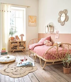 Maisons Du Monde Miroirs Enfant Miroir Fleur En Rotin Beige 57x55 -Luminaires enfant Soldes miroir fleur en rotin beige 57x55 1000 1 16 226254 2