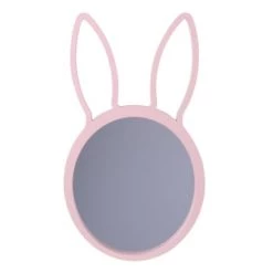 Toilinux Miroirs Enfant Miroir Lapin Pour Chambre D'enfant L. 48 Cm Marron -Luminaires enfant Soldes miroir lapin pour chambre d enfant l 48 cm rose 2