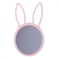 Toilinux Miroirs Enfant Miroir Lapin Pour Chambre D'enfant L. 48 Cm Rose