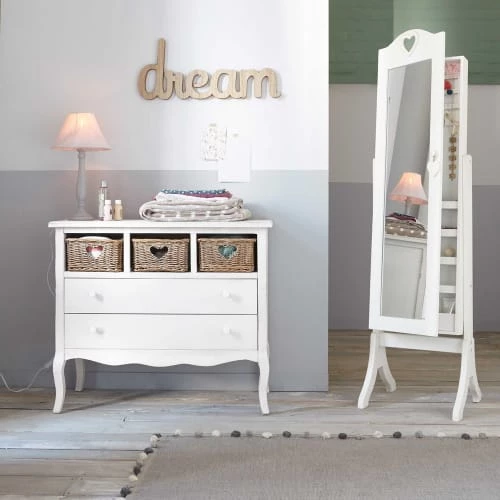 Maisons Du Monde Miroirs Enfant Miroir Psyché Avec Rangement Blanc 42x160 4 Maisons Du Monde Miroirs Enfant Miroir Psyché Avec Rangement Blanc 42x160 – Image 4