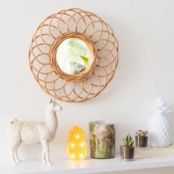 Maisons Du Monde Miroirs Enfant Miroir Rond En Rotin D34