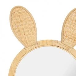 Luminaires enfant Soldes -Luminaires enfant Soldes miroir rotin lapin 1