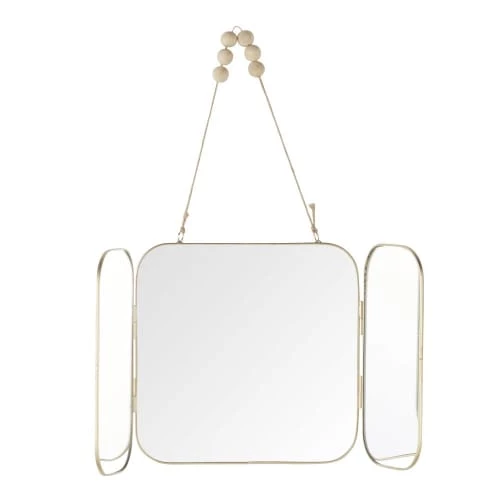 Maisons Du Monde Miroirs Enfant Miroir Triptyque à Suspendre Motif Floral Multicolore 20x20 2 Maisons Du Monde Miroirs Enfant Miroir Triptyque à Suspendre Motif Floral Multicolore 20x20 – Image 2