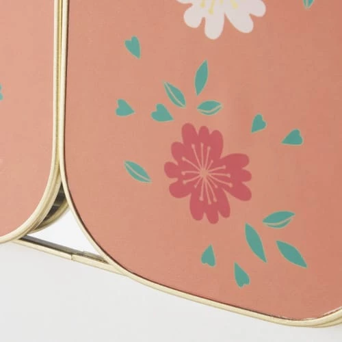 Maisons Du Monde Miroirs Enfant Miroir Triptyque à Suspendre Motif Floral Multicolore 20x20 3 Maisons Du Monde Miroirs Enfant Miroir Triptyque à Suspendre Motif Floral Multicolore 20x20 – Image 3