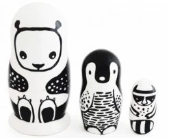Wee Gallery Objets Déco Enfant Nesting Dolls - Boîtes Gigognes - Original