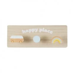 Maisons Du Monde Portemanteaux Et Patères Enfant Patère 3 Crochets Beige, Corail Et Bleue