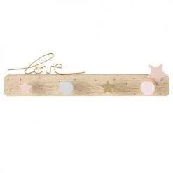 Maisons Du Monde Portemanteaux Et Patères Enfant Patère 4 Crochets Rose Doré Et Gris